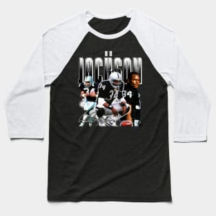 Bo Jackson Bo Knows Signature Vintage Legend Baseball Football Bootleg Rap Graphic Style Baseball T-Shirt